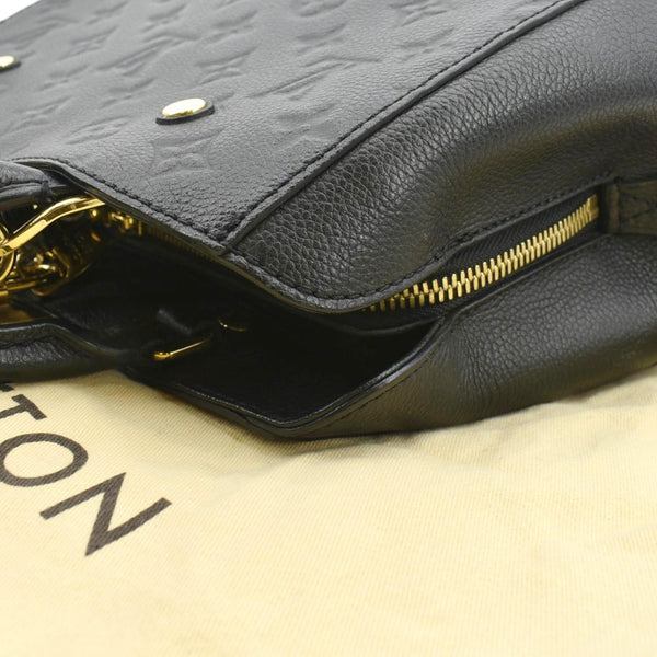 LOUIS VUITTON Montaigne BB Monogram Empreinte Leather Satchel Bag Black