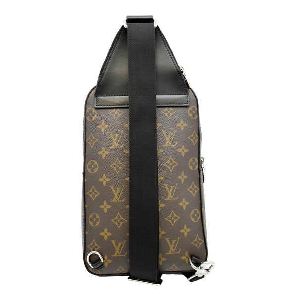 LOUIS VUITTON Avenue Sling Monogram Canvas Backpack Bag Brown