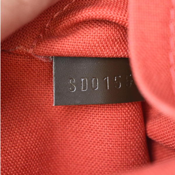 LOUIS VUITTON Alma BB Damier Ebene Satchel Crossbody Bag Brown