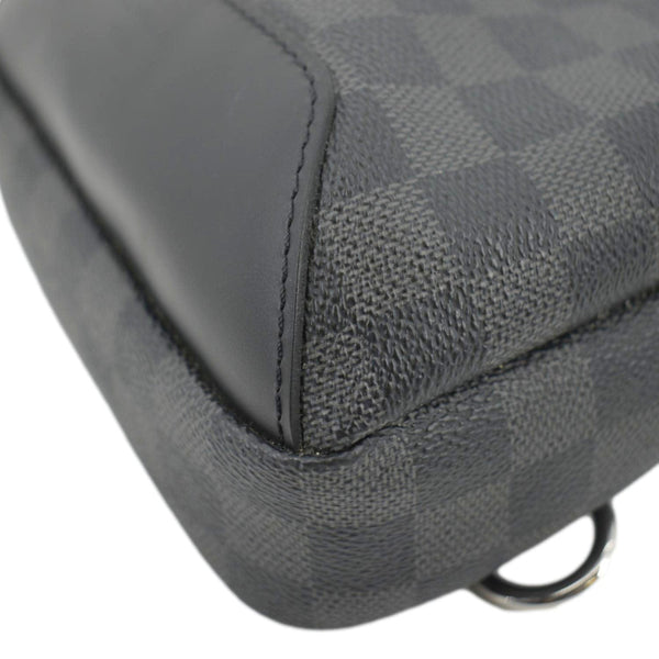 LOUIS VUITTON Avenue Sling Damier Graphite Backpack Bag Black
