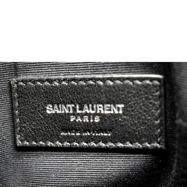 YVES SAINT LAURENT Medium Loulou Matelasse Leather Chain Shoulder Bag Black