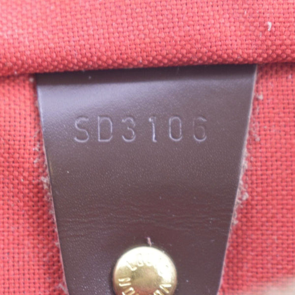 LOUIS VUITTON Speedy 35 Damier Ebene Satchel Bag Brown