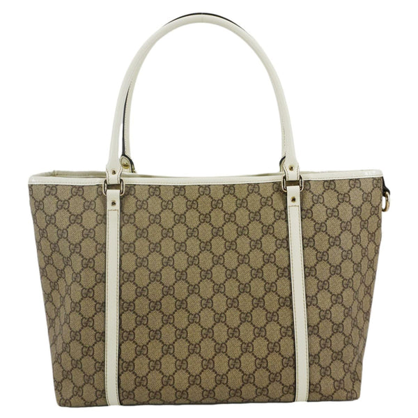 GUCCI Joy Medium GG Supreme Canvas Tote Bag Beige 197953