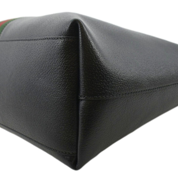 GUCCI Ophidia GG Jumbo Leather Tote Bag Black 631685