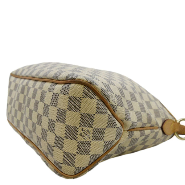 LOUIS VUITTON Delightful PM Damier Azur Hobo Bag White