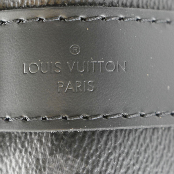 LOUIS VUITTON Keepall 55 Bandouliere Monogram Eclipse Travel Bag Black