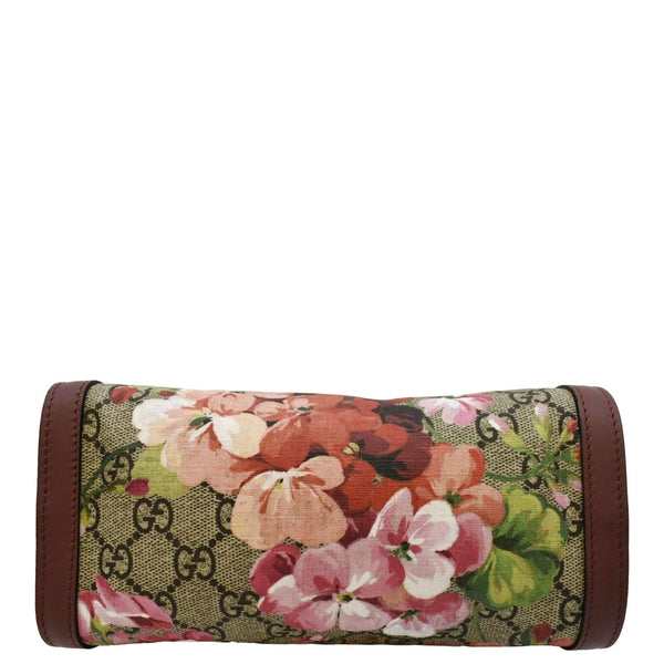 GUCCI GG Blooms Small Monogram Canvas Cosmetic Case Dry Rose 475898