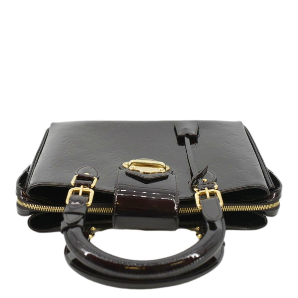 LOUIS VUITTON Melrose Avenue Monogram Vernis Leather Satchel Bag Amarante