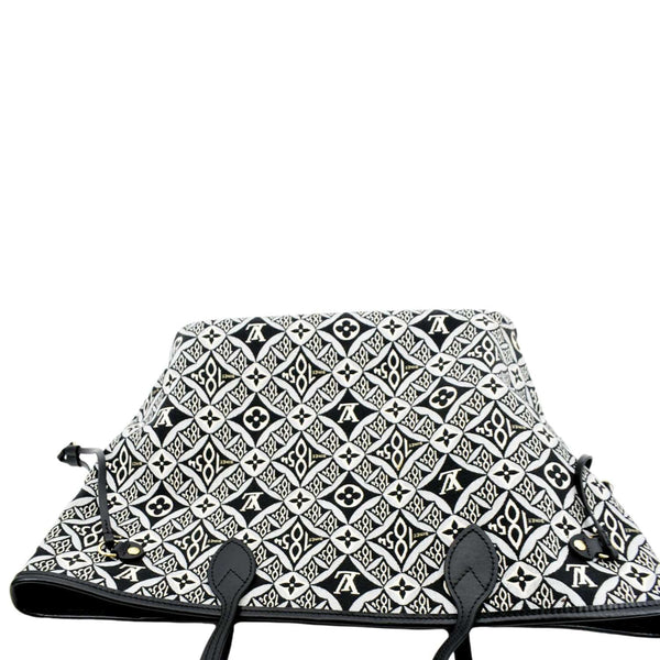 LOUIS VUITTON Since 1854 Neverfull MM Jacquard Shoulder Bag Grey