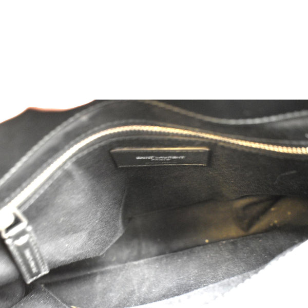 YVES SAINT LAURENT Medium Loulou Matelasse Leather Chain Shoulder Bag Black