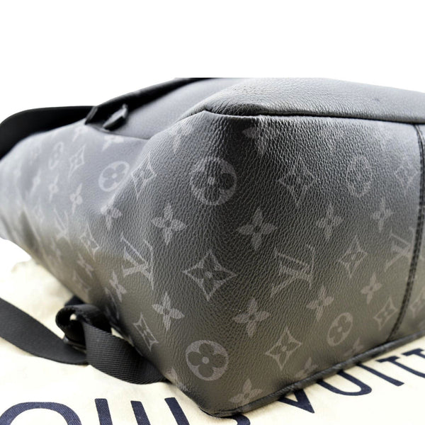 LOUIS VUITTON Saumur Monogram Canvas Backpack Bag Grey