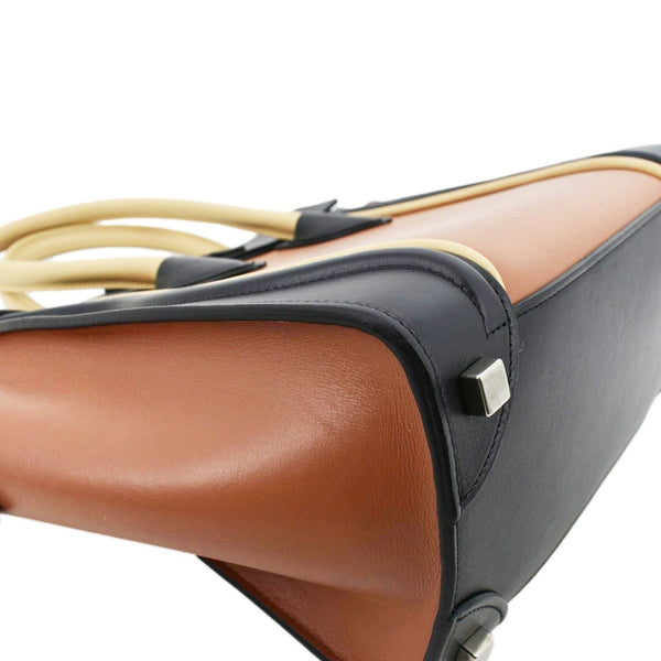 CELINE Luggage Leather Tote Bag Bicolor
