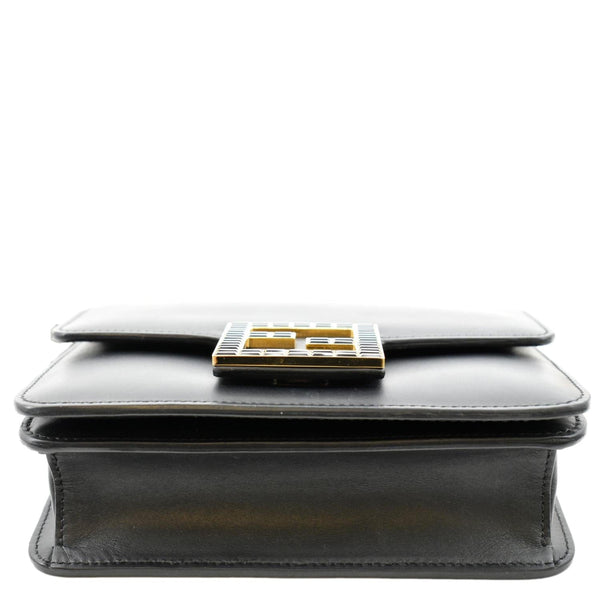 FENDI Fab Leather Crossbody Bag Black