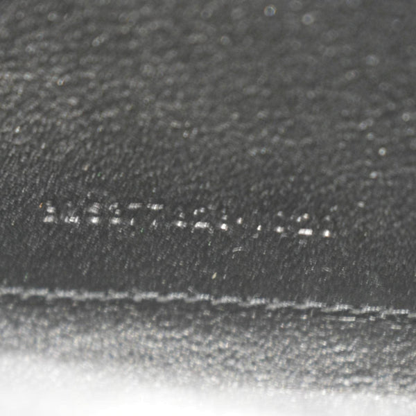 YVES SAINT LAURENT Cassandre Chain Wallet Leather Crossbody Bag Black