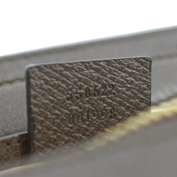 GUCCI Ophidia Web Small GG Supreme Canvas Shoulder Bag Beige 550622