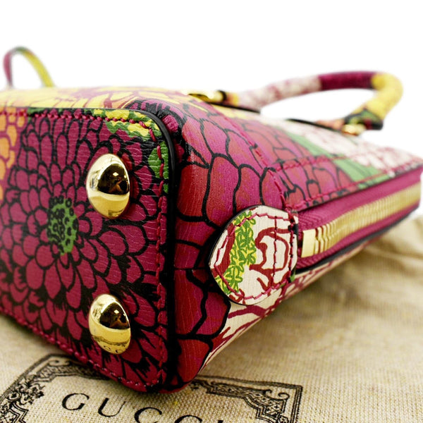 Gucci Mini Horsebit 1955 Leather Crossbody Bag in Multicolor - Bottom Right