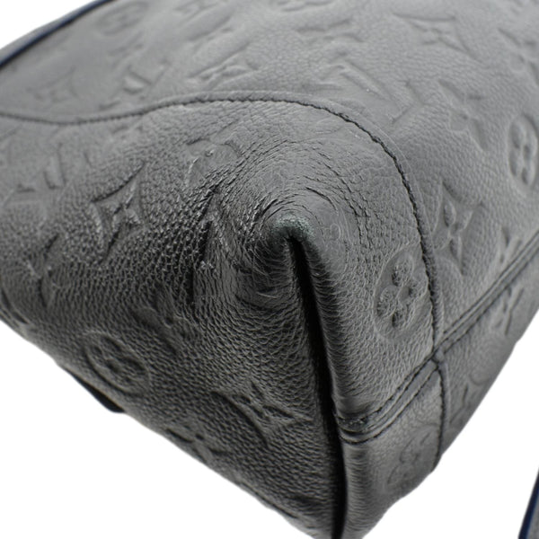 LOUIS VUITTON Blanche MM Empreinte Leather Shoulder Bag Black