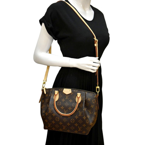 LOUIS VUITTON Turenne PM Monogram Canvas Shoulder Bag Brown