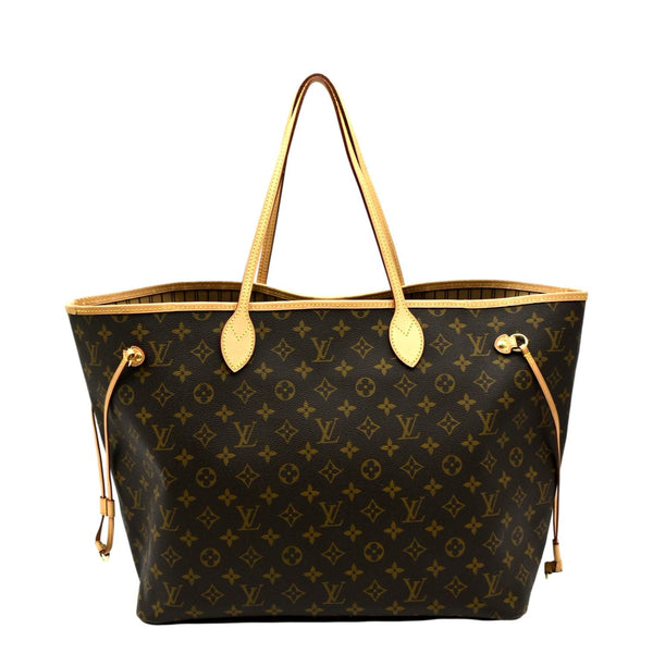 LOUIS VUITTON Neverfull GM Monogram Canvas Tote Bag Brown