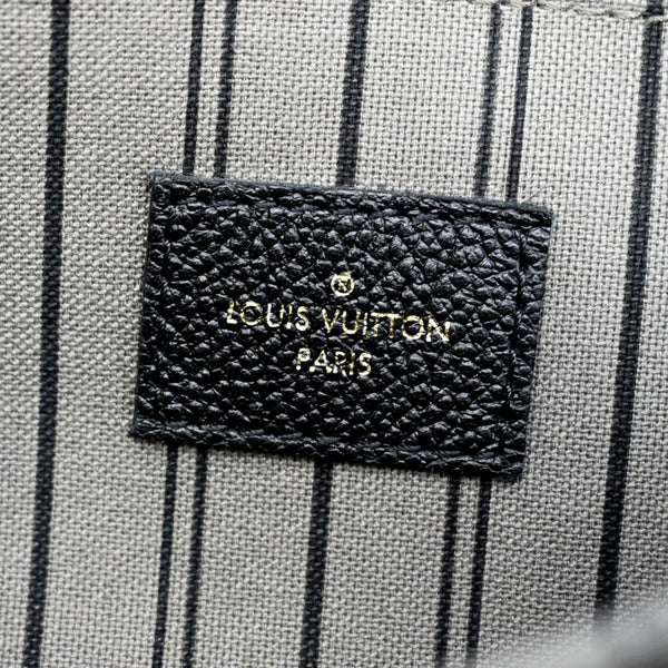 LOUIS VUITTON Metis Pochette Empreinte Leather Crossbody Bag Black