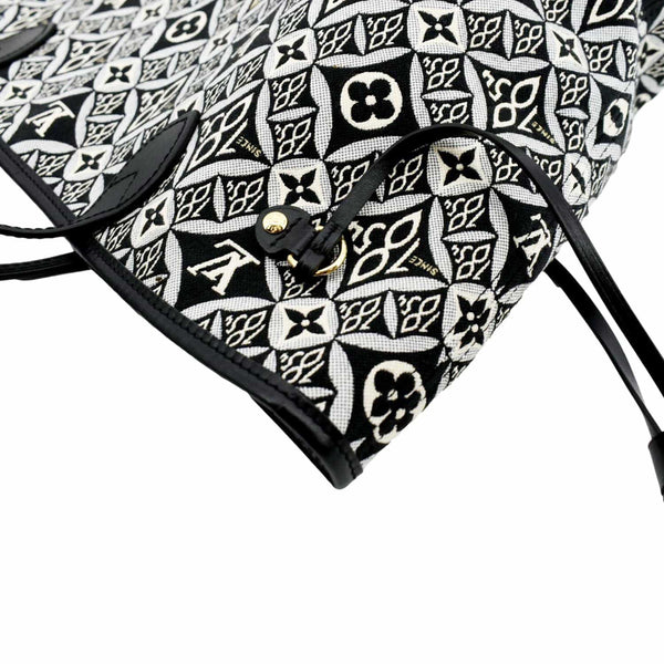 LOUIS VUITTON Since 1854 Neverfull MM Jacquard Shoulder Bag Grey