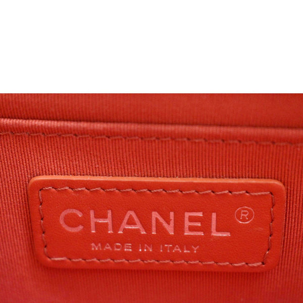 CHANEL CC Box Flap Quilted Leather Shoulder Bag Red
