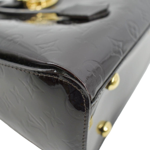 LOUIS VUITTON Melrose Avenue Monogram Vernis Leather Satchel Bag Amarante