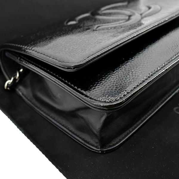 Chanel CC WOC Caviar Leather Wallet Chain Shoulder Bag - Bottom Left