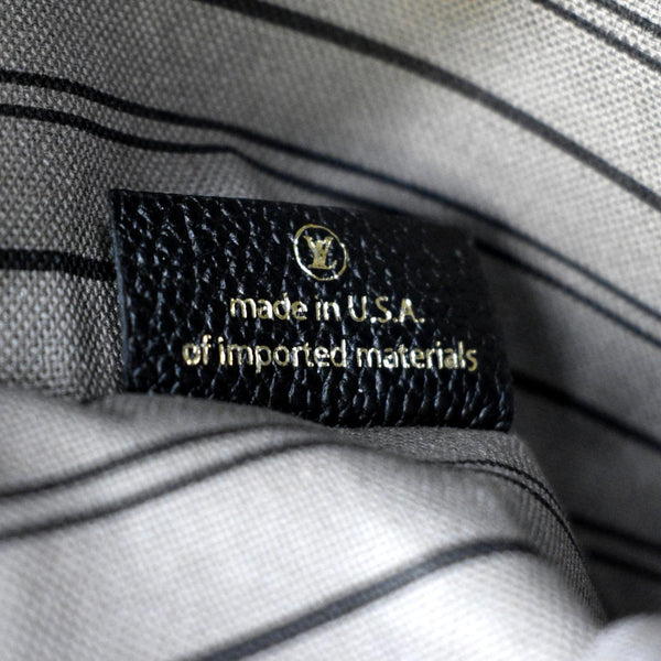 LOUIS VUITTON Metis Pochette Empreinte Leather Crossbody Bag Black