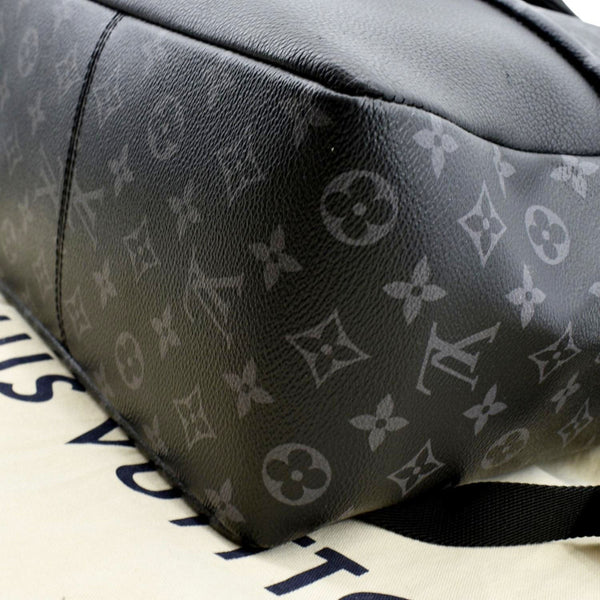 LOUIS VUITTON Saumur Monogram Canvas Backpack Bag Grey