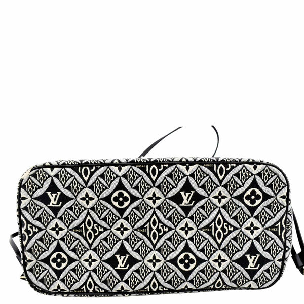 LOUIS VUITTON Since 1854 Neverfull MM Jacquard Shoulder Bag Grey