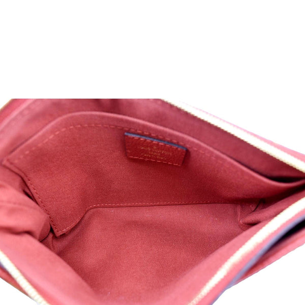 LOUIS VUITTON Pallas Monogram Canvas Clutch Crossbody Bag Brown