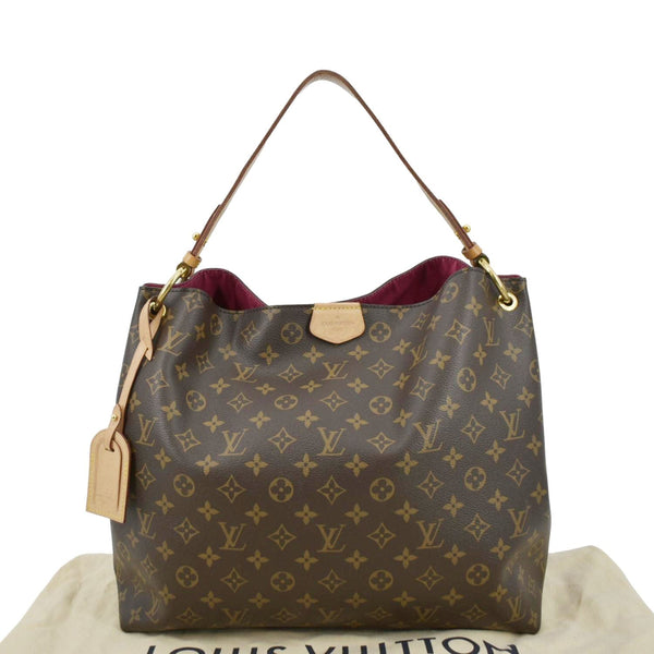 LOUIS VUITTON Graceful MM Monogram Canvas Shoulder Bag Brown