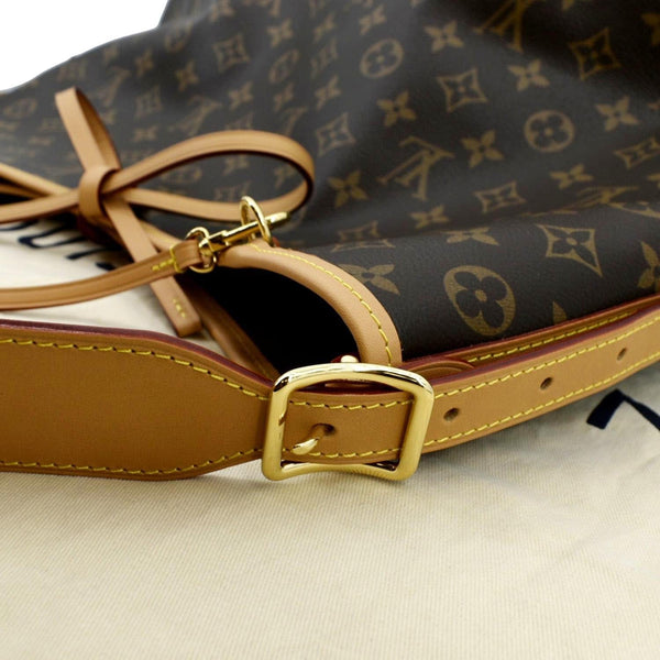 LOUIS VUITTON Carryall MM Monogram Canvas Shoulder Bag Brown