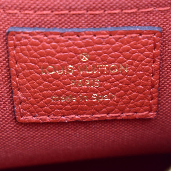 LOUIS VUITTON Pallas Monogram Canvas Clutch Crossbody Bag Brown