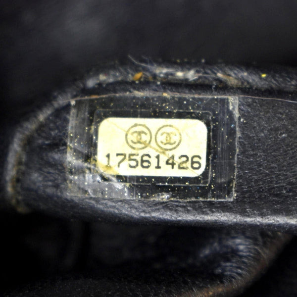 CHANEL Classic Medium Double Flap Patent Leather Shoulder Bag Black