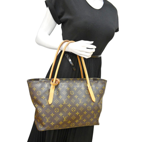 LOUIS VUITTON Raspail PM Monogram Canvas Shoulder Bag Brown