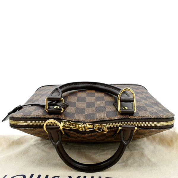 LOUIS VUITTON Alma PM Damier Ebene Satchel Bag Brown