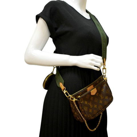 LOUIS VUITTON Multi Pochette Accessoires Monogram Canvas Shoulder Bag Brown