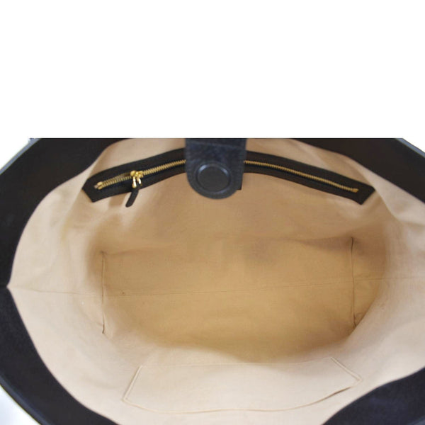 GUCCI Ophidia GG Jumbo Leather Tote Bag Black 631685