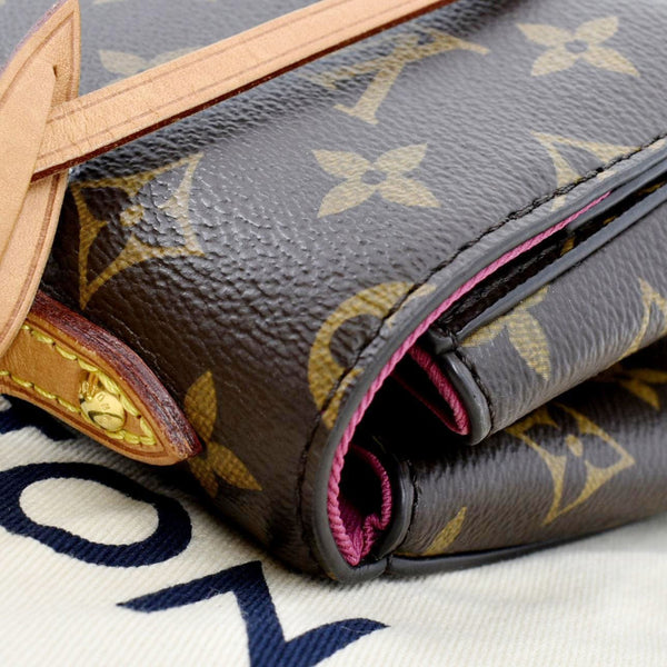 LOUIS VUITTON Cluny MM Monogram Canvas Shoulder Bag Brown