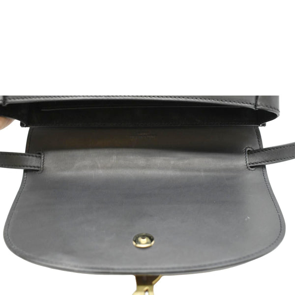 YVES SAINT LAURENT Kaia Leather Crossbody Bag Black