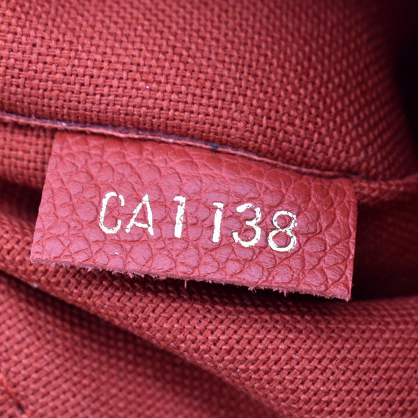 LOUIS VUITTON Pallas Monogram Canvas Clutch Crossbody Bag Brown