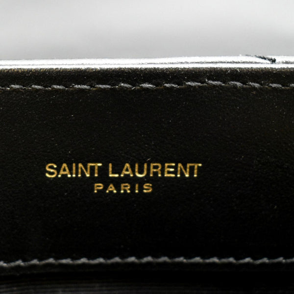 YVES SAINT LAURENT Loulou Small Matelasse Leather Chain Shoulder Bag Black