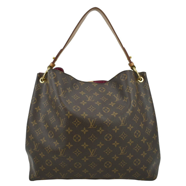 LOUIS VUITTON Graceful MM Monogram Canvas Shoulder Bag Brown