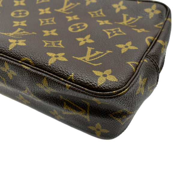 LOUIS VUITTON Trousse Toilette 23 Monogram Canvas Cosmetic Pouch Brown