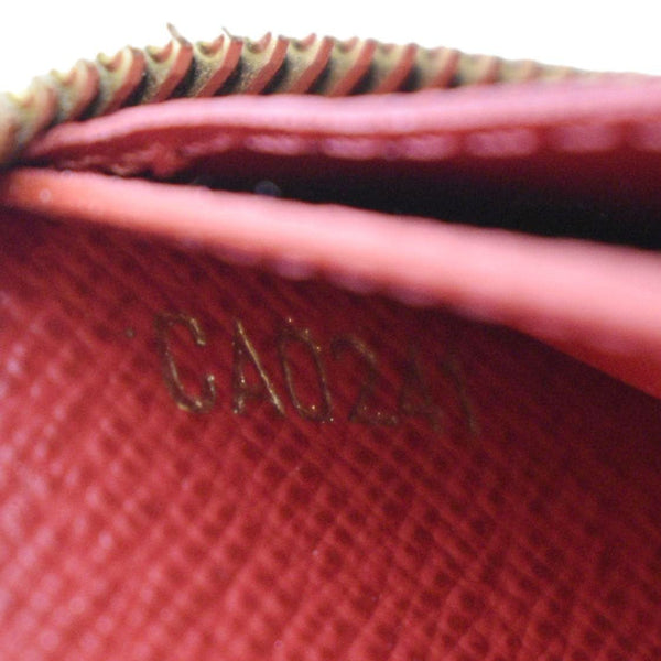 LOUIS VUITTON Clemence Damier Ebene Zippy Wallet Brown