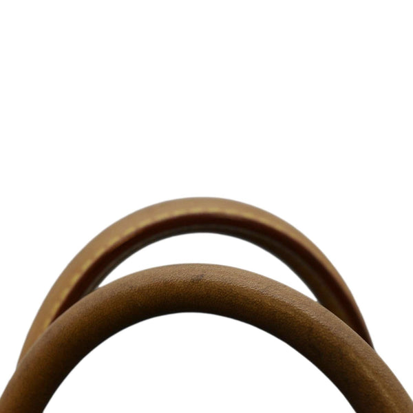 LOUIS VUITTON Speedy 35 Monogram Canvas Satchel Bag Brown