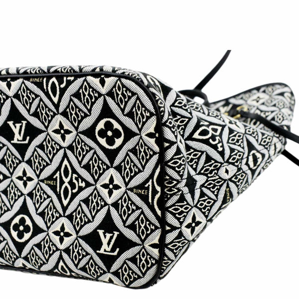 LOUIS VUITTON Since 1854 Neverfull MM Jacquard Shoulder Bag Grey