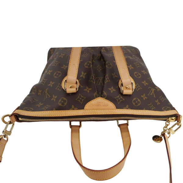 LOUIS VUITTON Palermo PM Monogram Canvas Shoulder Bag Brown